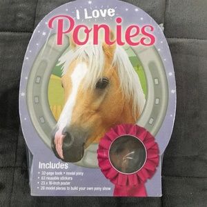 I Love Ponies Book Pony Stickers Poster Pony Show PlaySet